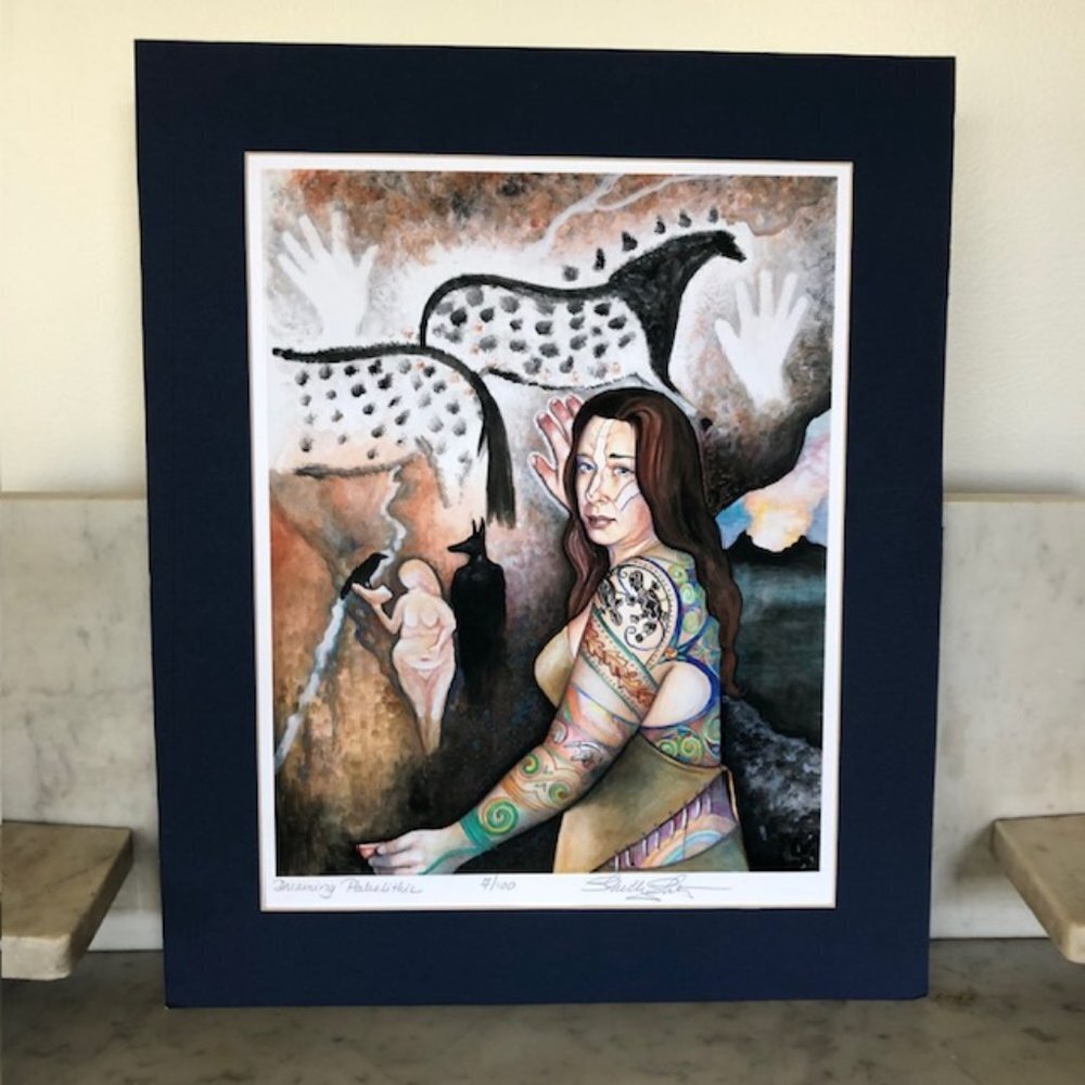 DREAMING PALEOLITHIC 2006 Schultz 7/100 Matted Print